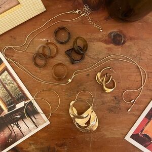 Elegant Gold Hoops, Bolo-Style Gold Necklace and more!